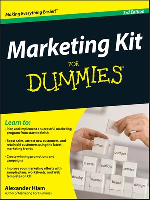 cover image of Marketing Kit for Dummies&#174;